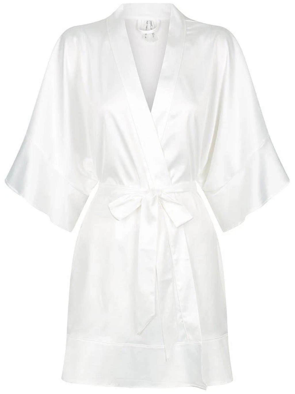 $130 Nwt Kat The Label Monroe Robe White Satin - Size Small — image 4 of 4